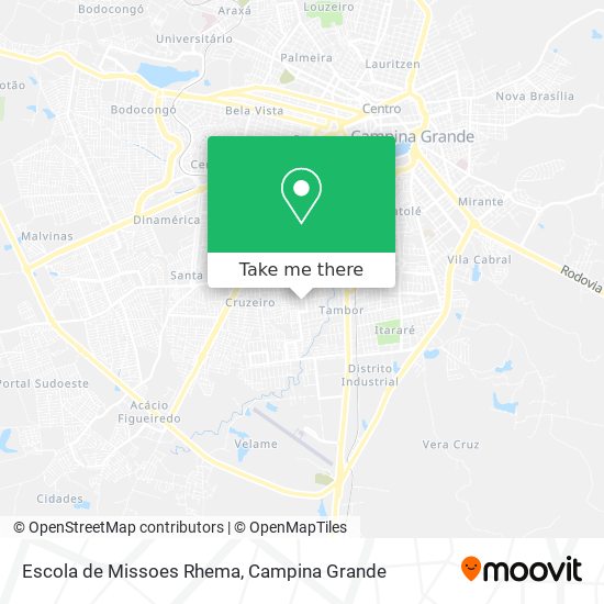 Escola de Missoes Rhema map
