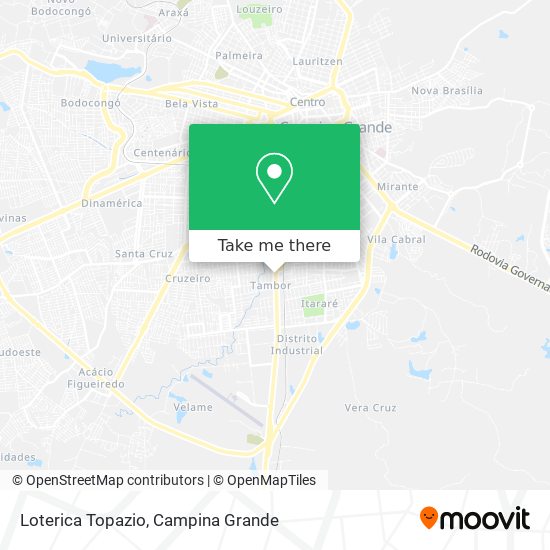 Loterica Topazio map