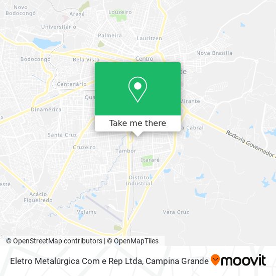 Mapa Eletro Metalúrgica Com e Rep Ltda