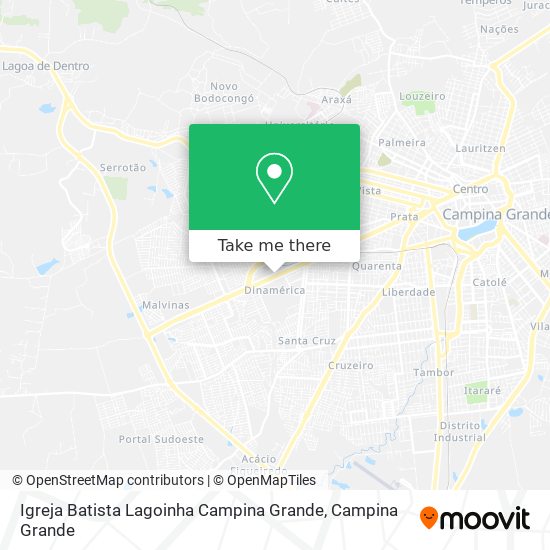 Igreja Batista Lagoinha Campina Grande map