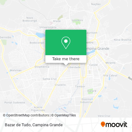 Mapa Bazar de Tudo