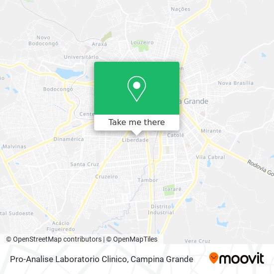Pro-Analise Laboratorio Clinico map