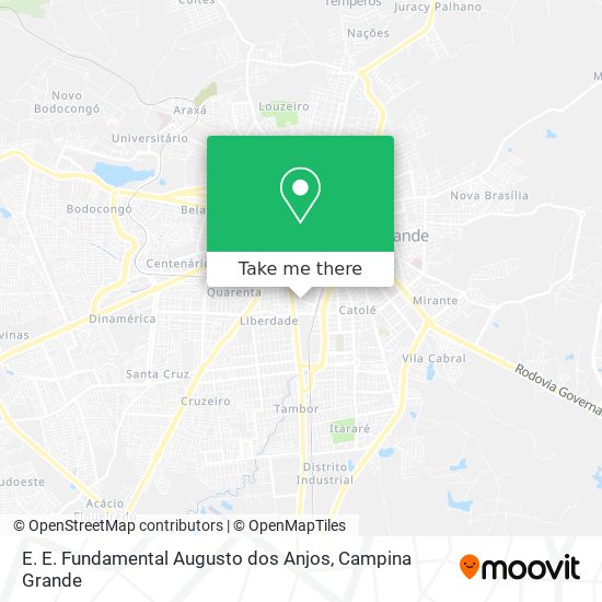 E. E. Fundamental Augusto dos Anjos map