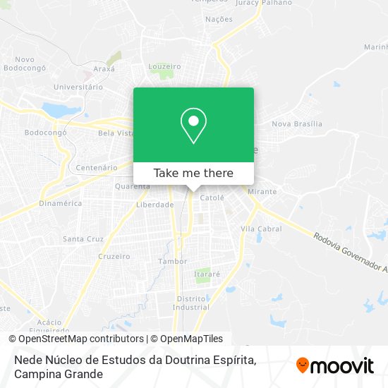 Nede Núcleo de Estudos da Doutrina Espírita map