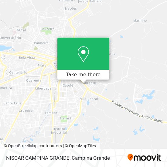 NISCAR CAMPINA GRANDE map