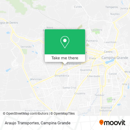 Araujo Transportes map