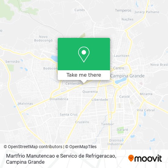 Martfrio Manutencao e Servico de Refrigeracao map