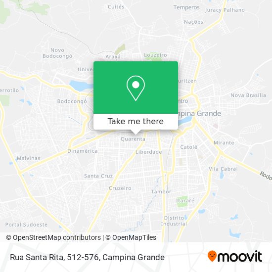Mapa Rua Santa Rita, 512-576