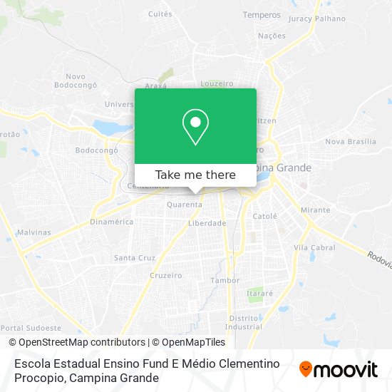 Escola Estadual Ensino Fund E Médio Clementino Procopio map