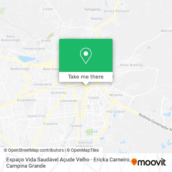 Espaço Vida Saudável Açude Velho - Ericka Carneiro map