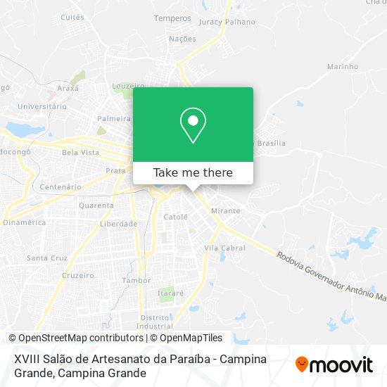 Mapa XVIII Salão de Artesanato da Paraíba - Campina Grande