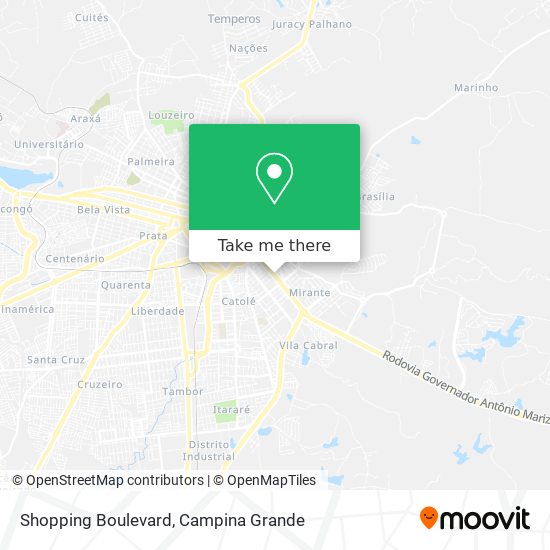 Mapa Shopping Boulevard