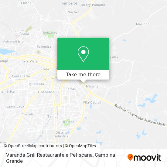 Varanda Grill Restaurante e Petiscaria map