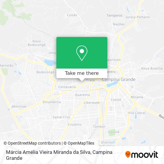 Márcia Amélia Vieira Miranda da Silva map