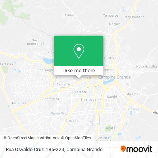 Mapa Rua Osvaldo Cruz, 185-223