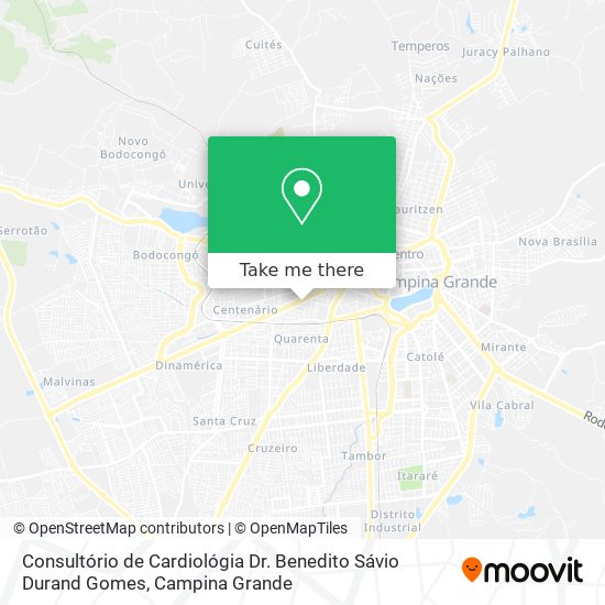 Consultório de Cardiológia Dr. Benedito Sávio Durand Gomes map