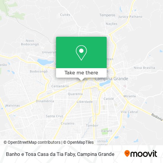 Banho e Tosa Casa da Tia Faby map