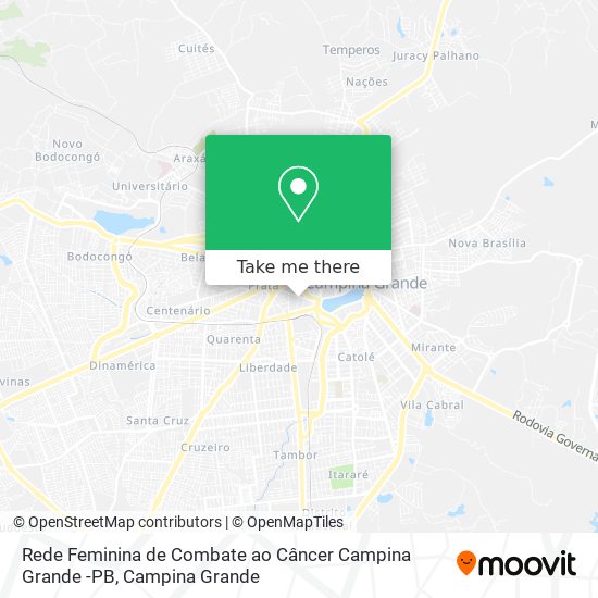Rede Feminina de Combate ao Câncer Campina Grande -PB map