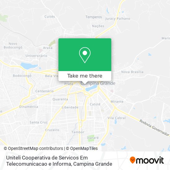 Uniteli Cooperativa de Servicos Em Telecomunicacao e Informa map