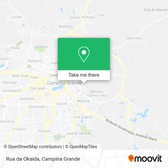 Rua da Okaida map