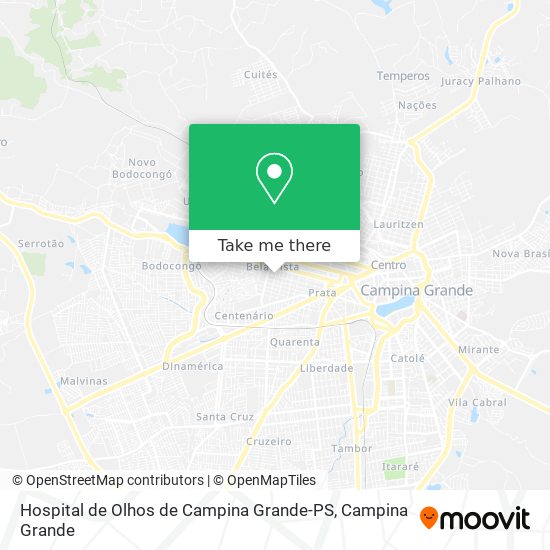Hospital de Olhos de Campina Grande-PS map