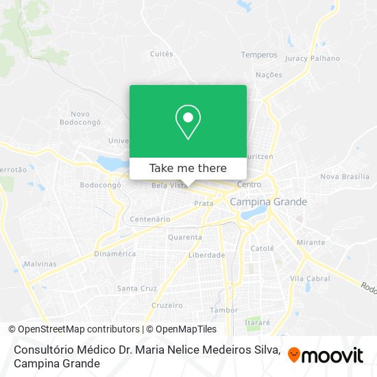 Mapa Consultório Médico Dr. Maria Nelice Medeiros Silva