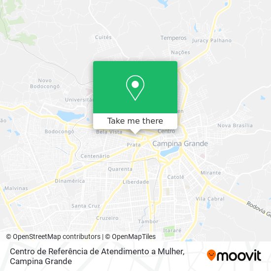 Mapa Centro de Referência de Atendimento a Mulher