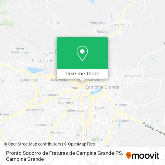 Pronto Socorro de Fraturas de Campina Grande-PS map