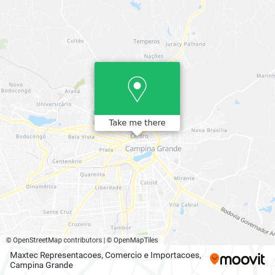 Maxtec Representacoes, Comercio e Importacoes map