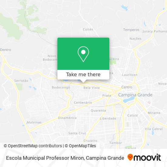 Escola Municipal Professor Miron map