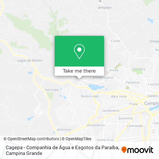 Cagepa - Companhia de Água e Esgotos da Paraíba map