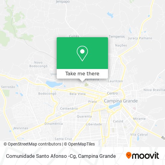 Comunidade Santo Afonso -Cg map