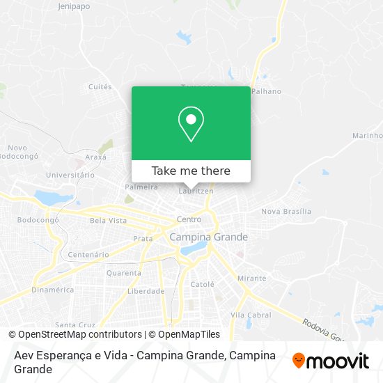 Aev Esperança e Vida - Campina Grande map