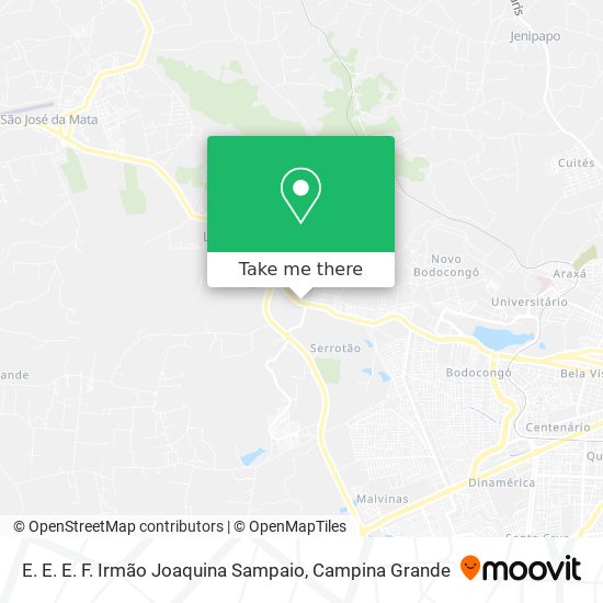 E. E. E. F. Irmão Joaquina Sampaio map