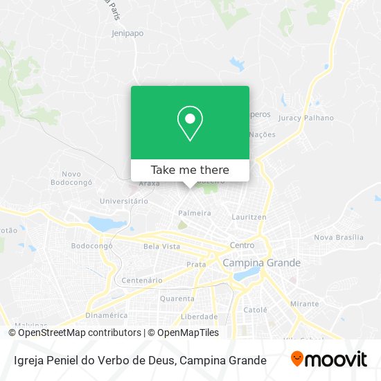 Mapa Igreja Peniel do Verbo de Deus