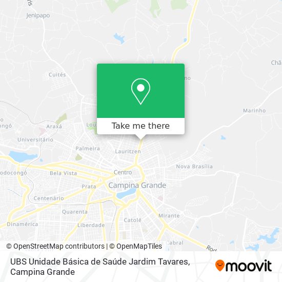 UBS Unidade Básica de Saúde Jardim Tavares map