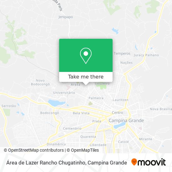 Área de Lazer Rancho Chugatinho map