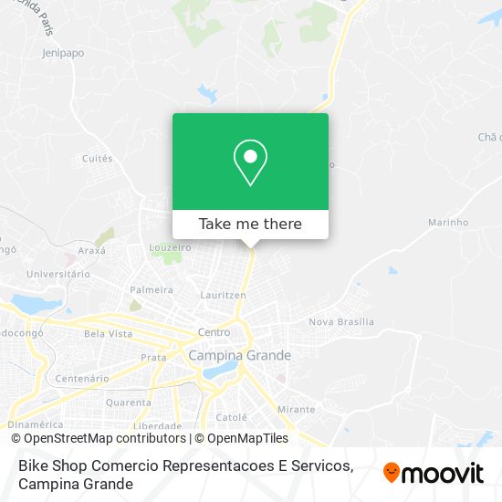 Bike Shop Comercio Representacoes E Servicos map