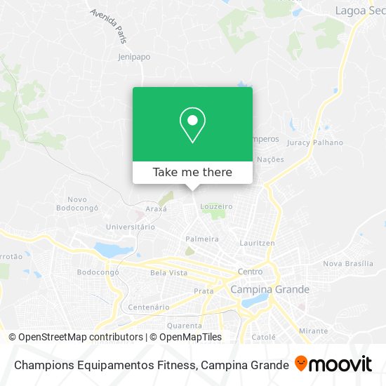Champions Equipamentos Fitness map