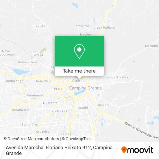 Mapa Avenida Marechal Floriano Peixoto 912