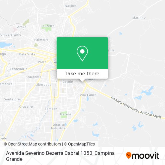 Avenida Severino Bezerra Cabral 1050 map