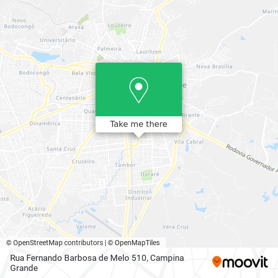 Mapa Rua Fernando Barbosa de Melo 510