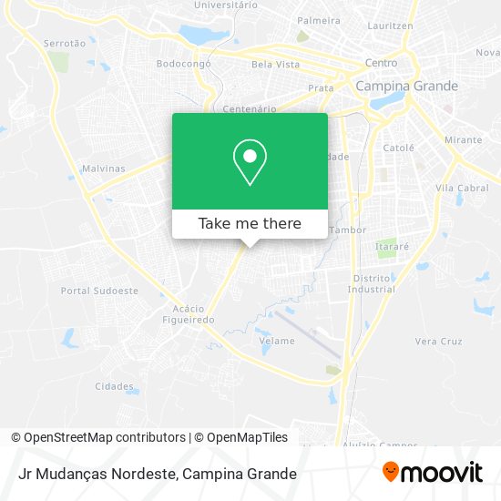 Jr Mudanças Nordeste map
