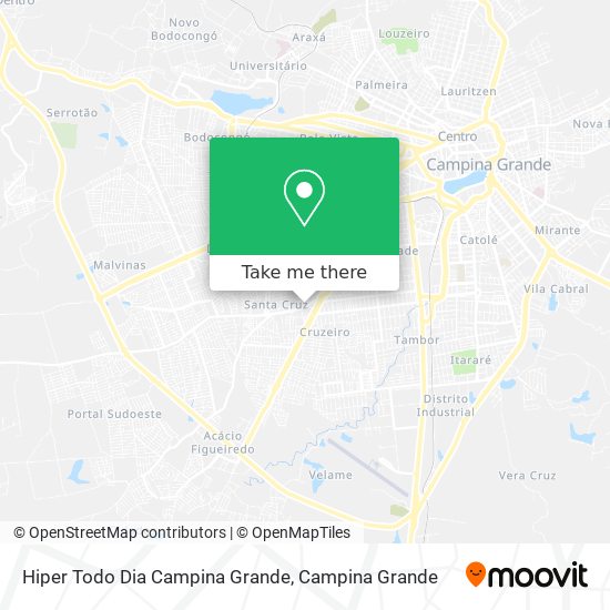 Hiper Todo Dia Campina Grande map