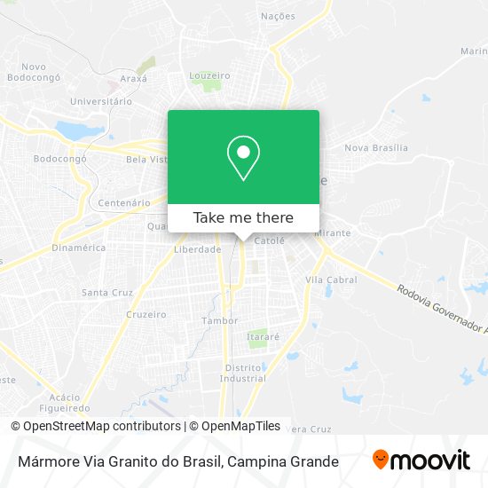 Mármore Via Granito do Brasil map