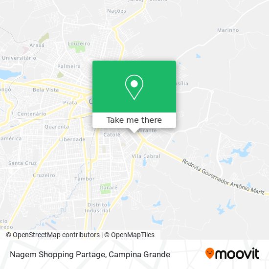 Mapa Nagem Shopping Partage