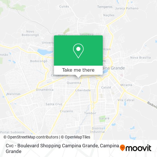 Cvc - Boulevard Shopping Campina Grande map