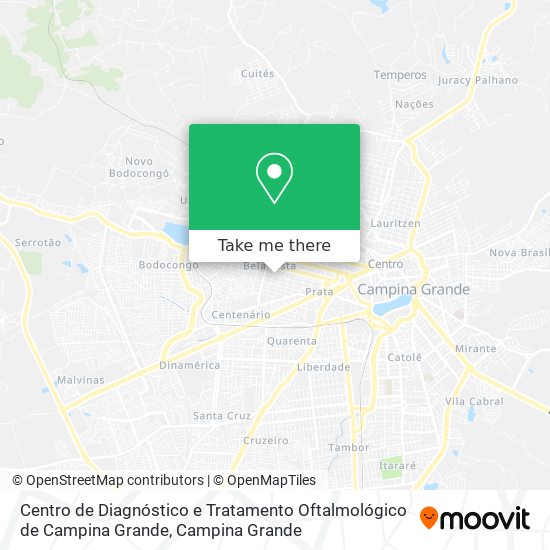 Centro de Diagnóstico e Tratamento Oftalmológico de Campina Grande map