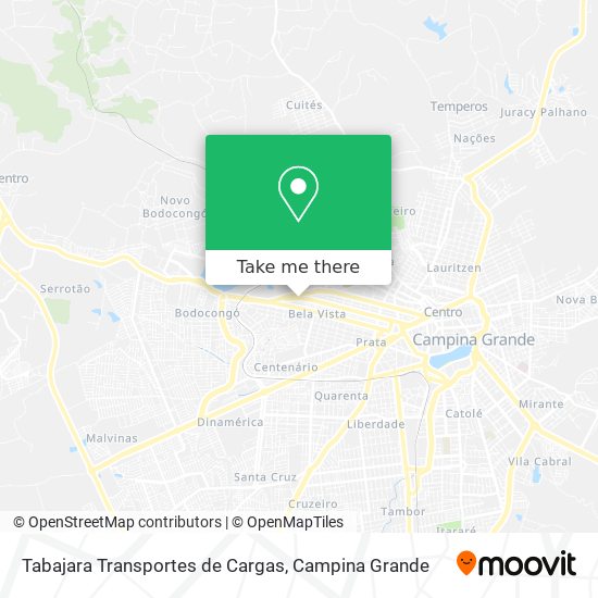 Mapa Tabajara Transportes de Cargas