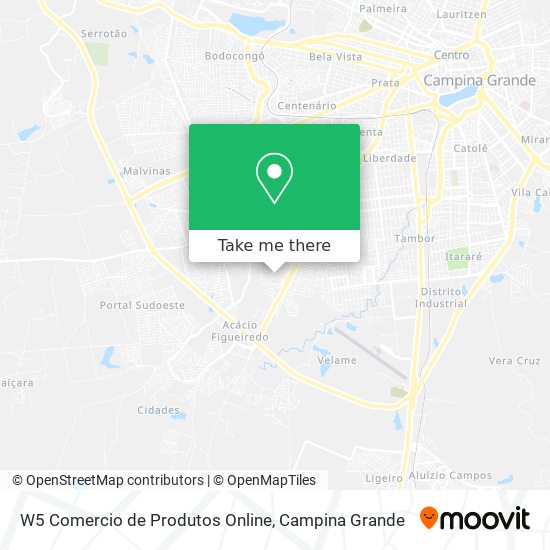 W5 Comercio de Produtos Online map